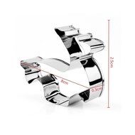 Biowow 8pcs Christmas Cake Mold Stainless Steel Cookie Cutter Mould Icing Mold DIY Baking Tools