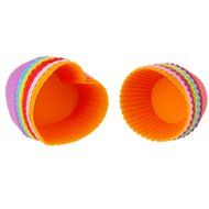 Lariy 24pcs soft Silicone Cake Muffin Chocolate Cupcake Bakeware Baking Cup Mold