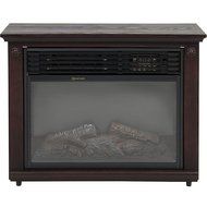 Best Choice Products Large Room Infrared Quartz Electric Fireplace Heater Honey Oak Finish w/ Remote N4