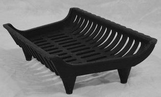 Fireplace Hearth Grate Grill - 18" Cast Iron ECONOMY N2