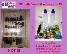 3D Jelly Tools Starter Kit - Type 15 - 3D Gelatin Art Tools - 10 pcs/set