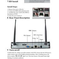 Youzee Outdoor Wireless 4CH NVR 720P IP WIFI CCTV Surveillance Security System Camera N2