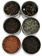 Loose Leaf Tea Sampler Gunpowder Green Tea, Lychee Congou Loose Tea, Rooibos Herbal Tea, and More, Loose Tea Sampler