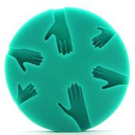 Mochiglory Palm Hand Shape 3D Fondant Cake Decorating Silicone Mould DIY Baking Mold