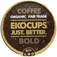 EKOCUPS Organic Artisan Coffee Bold, Dark roast for Keurig K-cup single serve Brewers, 0.5 Ounce, 10 count N2