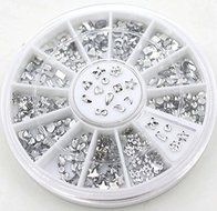 Transparent Diamante Rhinestone Crystal Nail Art Salon Stickers Decal Tips Glitters DIY Decorations N3