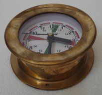 6 pcs U.S. Navy BRASS Marine WALL Clock - Little One- 100% SATISFACTION - Marine / Nautical / Boat / Maritime N2