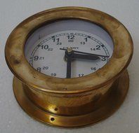 6 pcs U.S. Navy BRASS Marine WALL Clock - Little One- 100% SATISFACTION - Marine / Nautical / Boat / Maritime N3