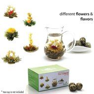 12 Blooming Flowering Green Tea Gift Box (Variety Flavors) N4
