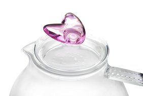 Teapot Set Flowering Tea Glass Teapot Gift Set Harmony 42 Oz / 1242 Ml with Stainless Steel Tea Warmer Alex Tea... N19