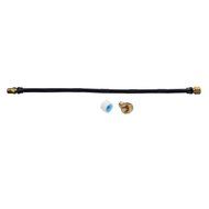 Stanbroil 3/8" X 24" Non-Whistle Flexible Flex Gas Line Assembly Kit for NG or LP Fire Pit and Fireplace