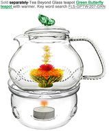 Teapot Set Flowering Tea Glass Teapot Gift Set Harmony 42 Oz / 1242 Ml with Stainless Steel Tea Warmer Alex Tea... N27