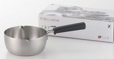 Yoshikawa She's Cooking Milk Pan 16cm YH8542 [IH correspondence] from Japan N2