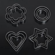 Stainless Steel Cake Cookie Mold Egg Fondant Mould Sugarcraft Cutter Cake Tools N3