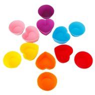 Lariy 24pcs soft Silicone Cake Muffin Chocolate Cupcake Bakeware Baking Cup Mold N2