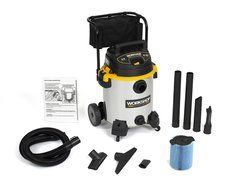 WORKSHOP Wet/Dry Vacs WS1600SS Stainless Steel 6.5-Peak Wet Dry Vacuum Cleaner, 16 Gallon N2