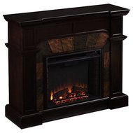 Upton Home Hollandale Espresso Stacked Electric Fireplace
