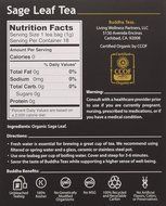 Sage Leaf Tea - Organic Herbs - 18 Bleach Free Tea Bags N3