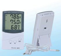 Digital LCD Indoor/outdoor Thermometer Hygrometer Meter Temperature Humidity NEW / 12.4cm Long, 7cm Wide, 1.9cm... N6