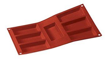 Silikomart Financier Cake Mould, 95 x 45mm, Terracotta