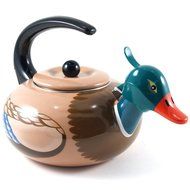 Supreme Housewares Stainless Steel Mallard Duck Whistling Tea Kettle
