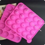 YARBAR Silicone Cake Mold Lollypop Cupcake Baking Mold Cake Pop Stick Mold Tray N4