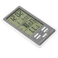 SODIAL(R) LCD Digital Thermometer Hygrometer Temperature Humidity Meter Clock Indoor and Outdoor Use with Wired... N4