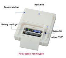 Intsun Wireless Luminous Large LCD Display Screen Indoor Thermometer Humidity Meter Hygrometer with Min/ Max Value... N4