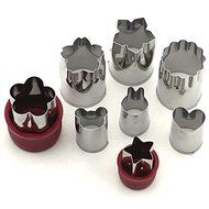 Zicome 8 Piece Stainless Steel Cake Vegetable Fruit Cookie Cutter