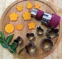 Zicome 8 Piece Stainless Steel Cake Vegetable Fruit Cookie Cutter N2