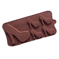 JLHua High Heels Candy Mold Silicone Chocolate Mold Fondant Lace Cake Baking Accessories