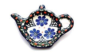 Polish Pottery Tea Bag Holder - Primrose