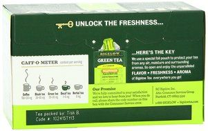 Bigelow Decaffeinated Green Tea with Lemon, 20-Count Boxes (Pack of 6)