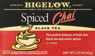 Bigelow Spiced Chai Tea, 20-Count Boxes (Pack of 6) N2