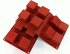 NY Cake Silicone Square Cake Mold 8 Cavities