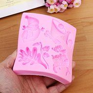 "Leaf Bell Snowman Elk Silicone Fandant Mold Chocolate Clay Mould" shopping N3