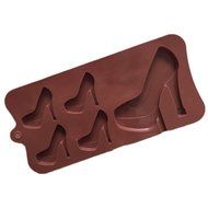 JLHua High Heels Candy Mold Silicone Chocolate Mold Fondant Lace Cake Baking Accessories N2