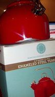 Martha Stewart Enameled Steel 2.5 qt. Teakettle-Red (Read Comments)