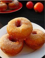 BONAUR Silicone Cake Bread Mold for Plum Donuts 6 Pieces of Silicone molds (pink)