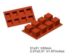 NY Cake Silicone Square Cake Mold 8 Cavities N2