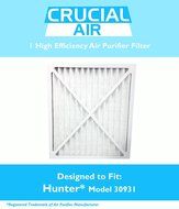 1 Hunter 30931 Air Purifier Filter; Fits Hunter Models 30212, 30213, 30240, 30241, 30251, 30378, 30379, 30381...