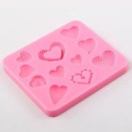 "Diverse Styles Heart Shape Silicone Fondant Mold Chocolate Mould" shopping N2