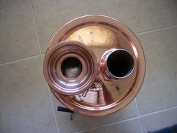 Copper Samovar: Kettle &amp; Pot Free Energy Water Heater N7