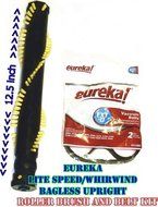 Eureka Lite Speed Whirlwind Bagless Upright 5740, 5740A, 5740A-1, 5740A-2 Roller Brush and EXT U Belt Kit.