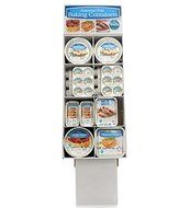 6 Assorted Baking Containers in Floor Di, Case of 1