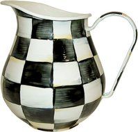 MacKenzie-Childs Enamel Pitcher-Courtly Check&nbsp;