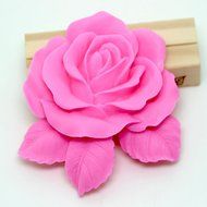 Leafy Rose Cake Silicone Mold Cake Decorating Tools Silicone Cake Sugar Craft Tools Flower Mold N4
