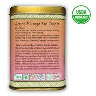MORINGA GINGER TEA - USDA Organic, Exotic Blend of Fresh Moringa tea, Ginger Root and Lemongrass in a Combination... N2