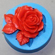Leafy Rose Cake Silicone Mold Cake Decorating Tools Silicone Cake Sugar Craft Tools Flower Mold N5