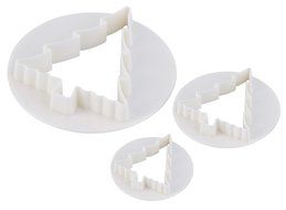 BleuMoo Christmas Tree Fondant Silicone Mould Icing Cake Decor Sugarcraft Mold
